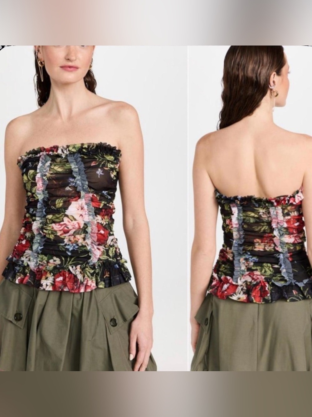 Molly Goddard Strapless Romantic Bustier, 10